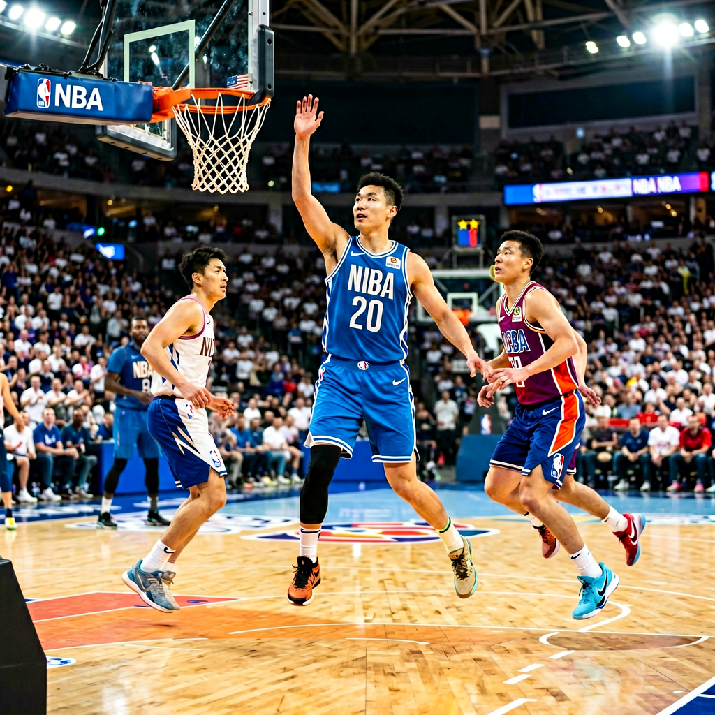 篮球场场景，代表NBA、CBA等篮球联赛的实时比分数据服务